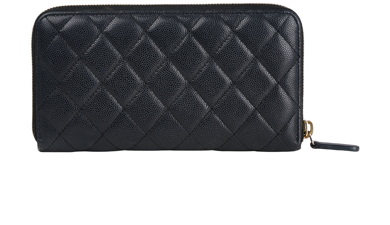 Chanel Long Zip Wallet, &pound;595, Accessories, Black, Leather, Back view